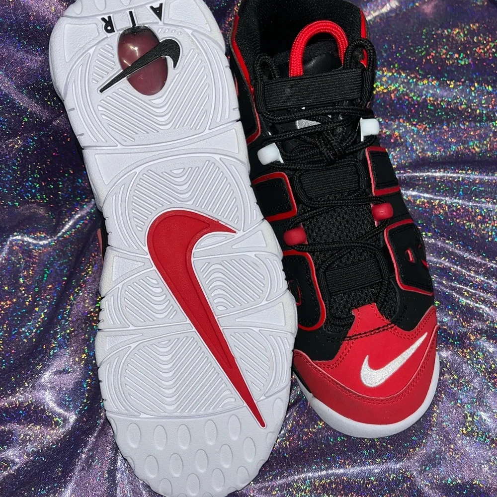 Nike Air More Uptempo 96 GS PIPPEN Red Toe black